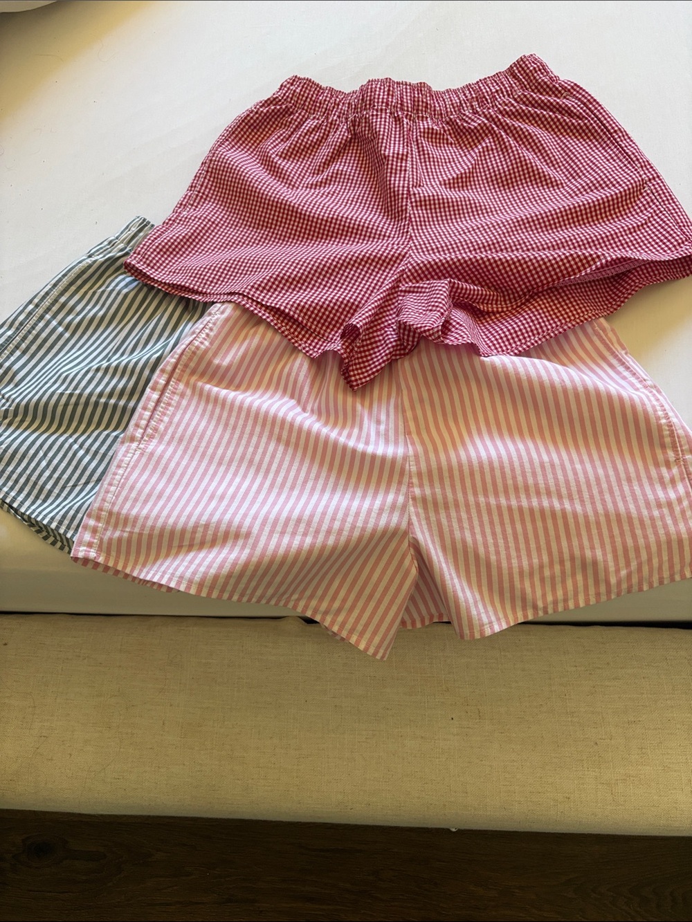 Hollister Boxer Shorts  Elastic-Waist Women’s Shorts - Pink, Red, Blue